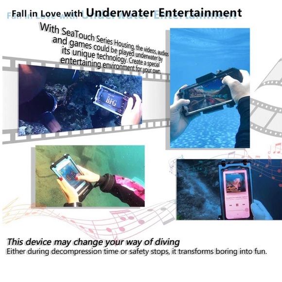 SeaTouch 2 Pro with wide angle lens, macro lens, red filter, and lens adapter - Picture 2 of 16